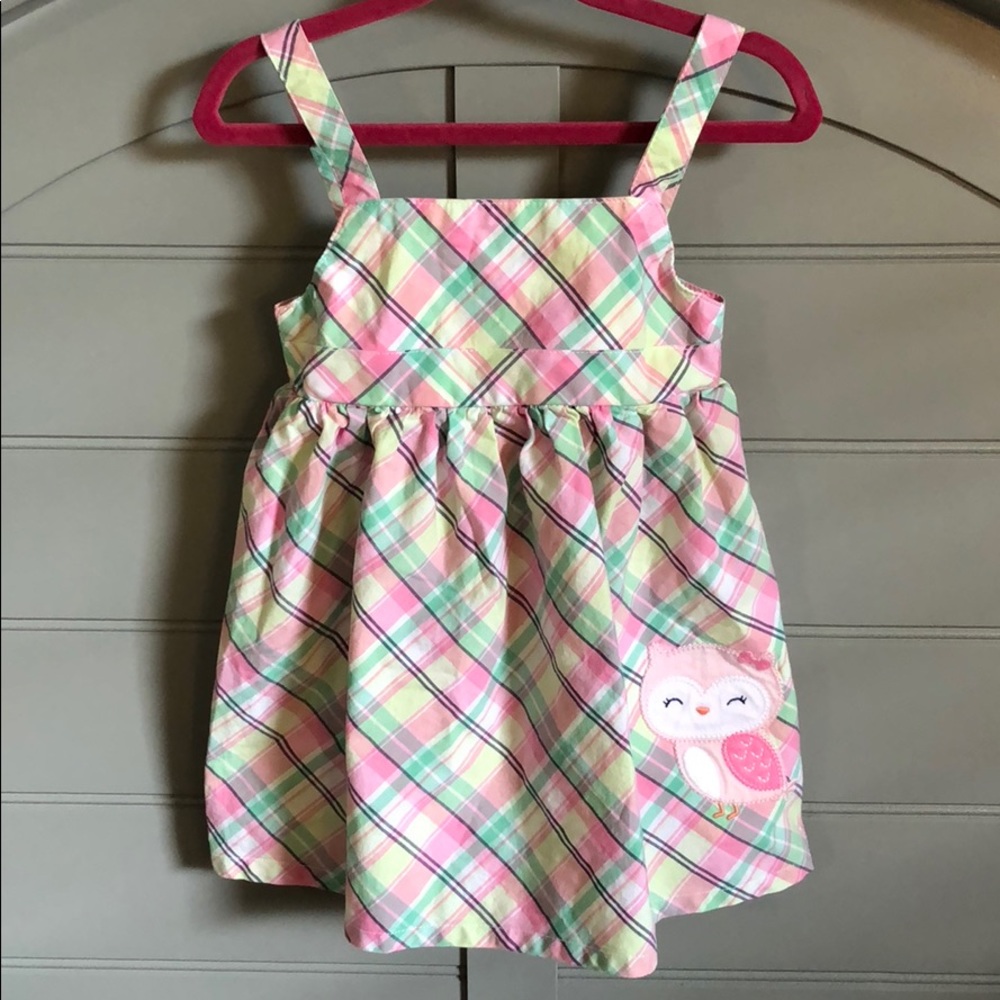 Plaid Owl Summer Dress